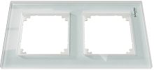 Рамка универсальная Schneider Electric Merten M-Elegance 2-м. стекло белый кристалл картинка